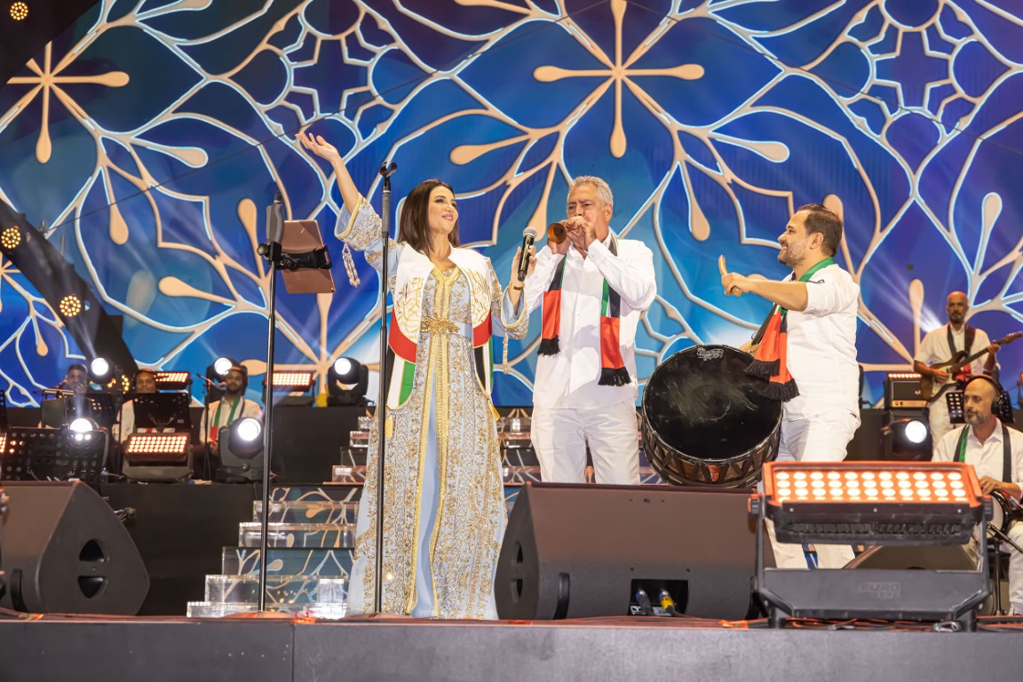 ديانا حداد تحتفل باليوم الوطني الإماراتي في حفل جماهيري