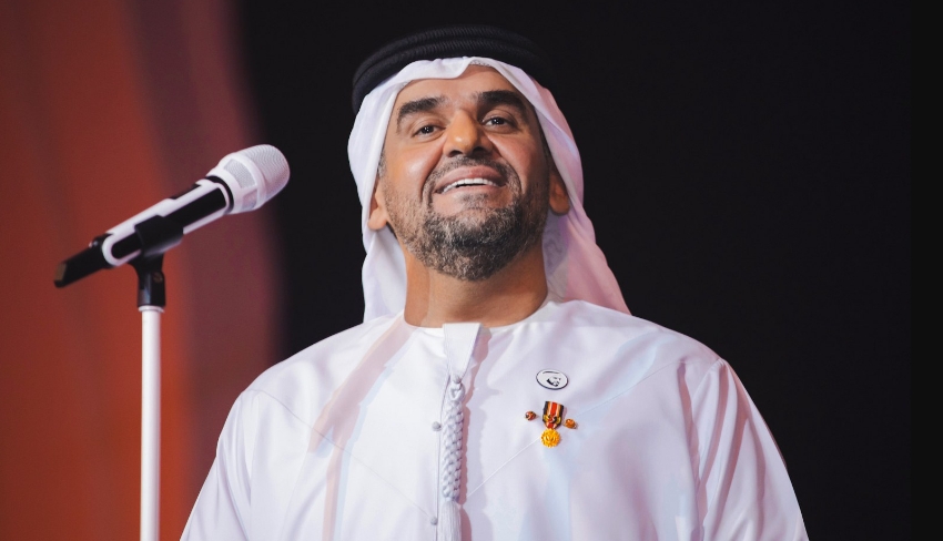 حسين الجسمي يهدي رئيس دولة الإمارات محمد بن زايد آل نهيان أغنية جديدة